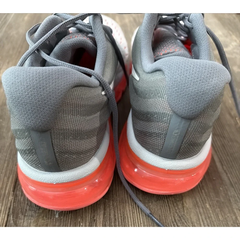 Nike Air Max 2017 Womens Size 12 Shoes 849560 007 Grey Pink Sneakers hot lava